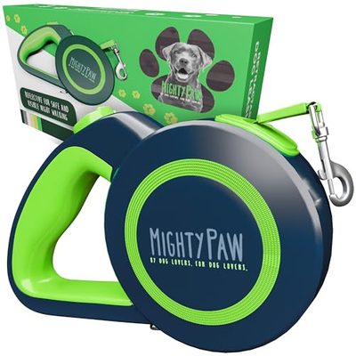 Mighty Paw Heavy Duty Retractable Dog Leash with Auto-Lock
