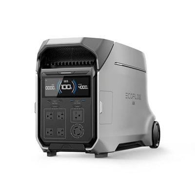 EF ECOFLOW DELTA Pro 3 Portable Power Station, 4096Wh, 4000W AC Output | LFP Battery, Expandable to 48kWh, 120/240V, Solar Generator for Home Use, Camping Accessories, Emergencies, Power Outages, RV