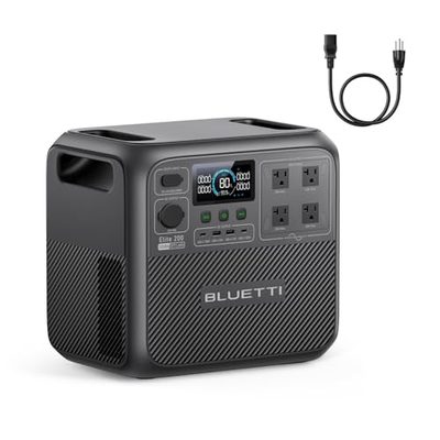 BLUETTI Elite 200 V2 Portable Power Station, 2073.6Wh LFP Battery, 2600W/3900W Output